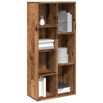 ARDEBO.de - Bücherregal Altholz-Optik 50x25x104 cm