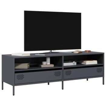 ARDEBO.de - TV-Schrank Anthrazit 135x39x43,5 cm Kaltgewalzter Stahl