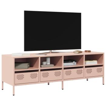 ARDEBO.de - TV-Schrank Rosa 135x39x43,5 cm Kaltgewalzter Stahl