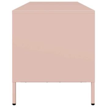 TV-Schrank Rosa 135x39x43,5 cm Kaltgewalzter Stahl
