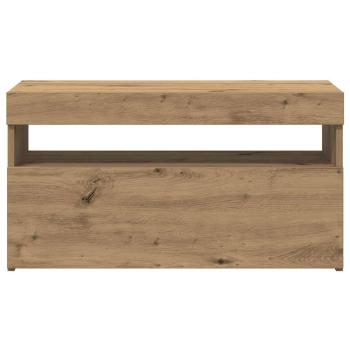 TV-Schränke mit LED-Leuchten 2 Stk. Artisan-Eiche Holzwerkstoff