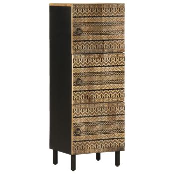 ARDEBO.de - Highboard 40x33,5x110 cm Raues Mangoholz
