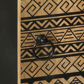 Highboard 40x33,5x110 cm Raues Mangoholz