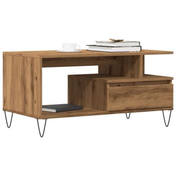 ARDEBO.de - Couchtisch Artisan-Eiche 90x49x45 cm Holzwerkstoff