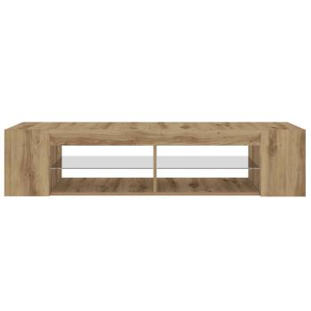 TV-Schrank mit LED-Leuchten Artisan-Eiche 135x39x30 cm