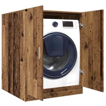 ARDEBO.de - Waschmaschinenschrank Altholz-Optik 70,5x71,5x91,5 cm