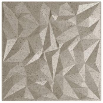 Wandpaneele 12 Stk. Beton 50x50 cm XPS 6 m² Amethyst