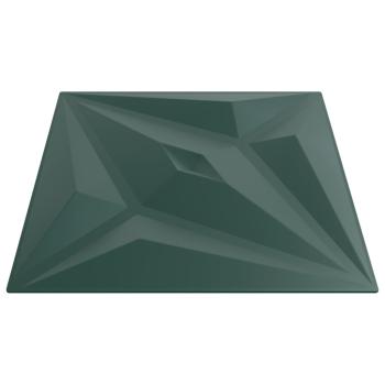 Wandpaneele 12 Stk. Grün 50x50 cm XPS 3 m² Stern