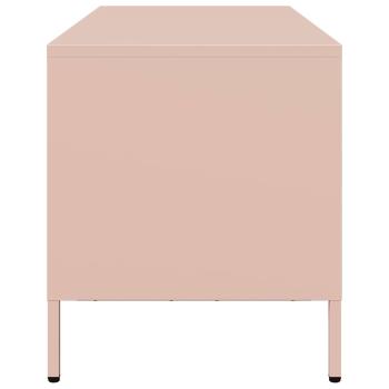 TV-Schrank Rosa 68x39x43,5 cm Kaltgewalzter Stahl
