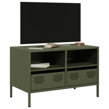 ARDEBO.de - TV-Schrank Olivgrün 68x39x43,5 cm Kaltgewalzter Stahl