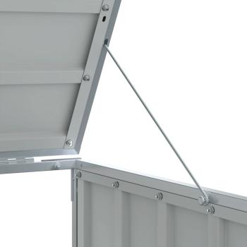 Mülltonnenbox für 3 Tonnen Grau 216x81x115 cm Stahl