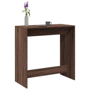 ARDEBO.de - Bartisch Braun Eichen-Optik 102x50x103,5 cm Holzwerkstoff