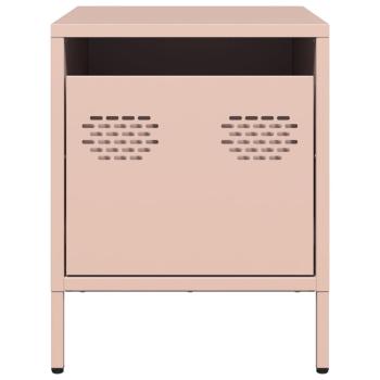Nachttisch Rosa 35x39x43,5 cm Stahl