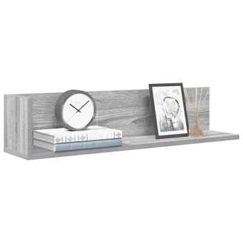 ARDEBO.de - Wandregale 2 Stk. Grau Sonoma 75x16,5x16,5 cm Holzwerkstoff