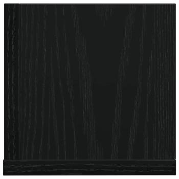 Wandregale 2 Stk. Schwarz 100x16,5x16,5 cm Holzwerkstoff