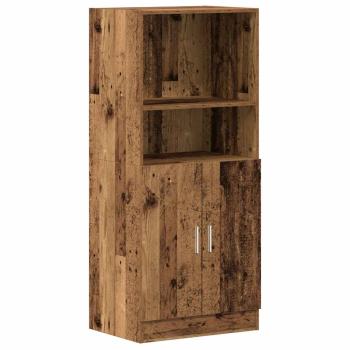 3-tlg. Küchenschrank-Set Altholz-Optik Holzwerkstoff