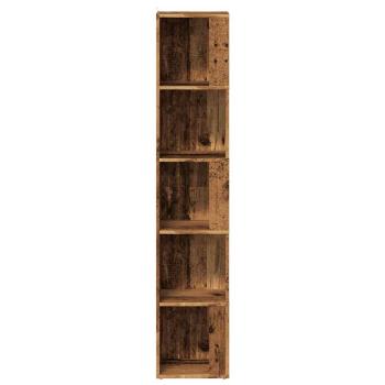 Eckregal Altholz-Optik 33x33x165 cm Holzwerkstoff