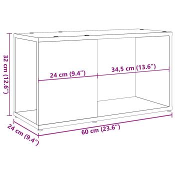 TV-Schrank Altholz-Optik 60x24x32 cm Holzwerkstoff