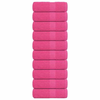 ARDEBO.de - Gästetücher 10 Stk. Rosa 30x50 cm 360 g/m² 100% Baumwolle