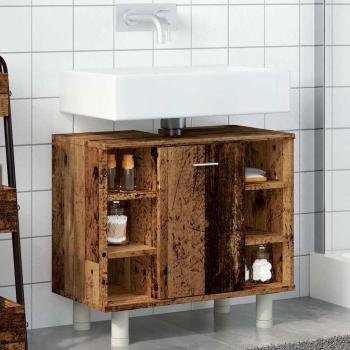 Badschrank Altholz-Optik 60x32x53,5 cm Holzwerkstoff