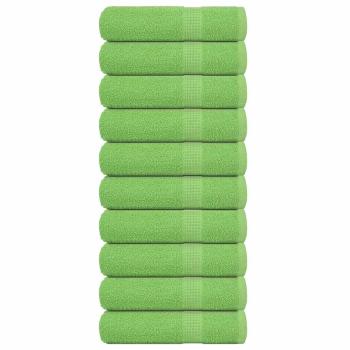 ARDEBO.de - Handtücher 10 Stk. Apfelgrün 50x100 cm 360 g/m² 100% Baumwolle