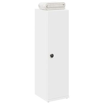 ARDEBO.de - Badezimmerschrank mit Rollenhalter Weiß 20,5x22x72 cm