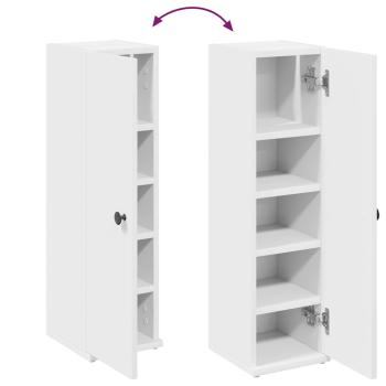 Badezimmerschrank mit Rollenhalter Weiß 20,5x22x72 cm