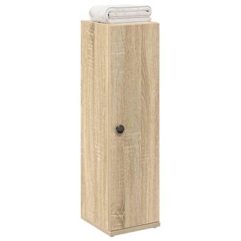 ARDEBO.de - Badezimmerschrank mit Rollenhalter Sonoma-Eiche 20,5x22x72 cm