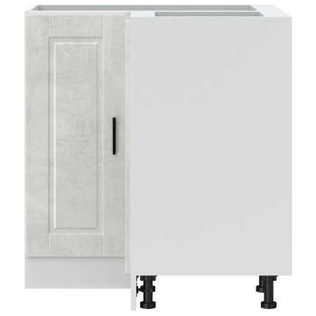 Küchen-Eckunterschrank Porto Betongrau Holzwerkstoff