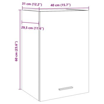 Hängeschrank Altholz-Optik 40x31x60 cm Holzwerkstoff