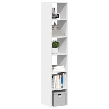 ARDEBO.de - Bücherregale 2 Stk. Stapelbar Weiß 30x30x80 cm Holzwerkstoff