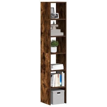 ARDEBO.de - Bücherregale 2 Stk. Stapelbar Räuchereiche 30x30x80 cm