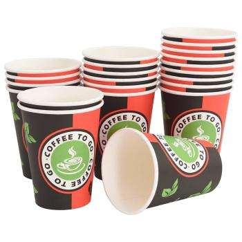 Pappbecher mit Deckeln 1000 Stk. 4oz 100ml