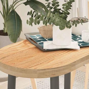 ARDEBO.de - Tischplatte 80x40x4 cm Massivholz Eiche Oval