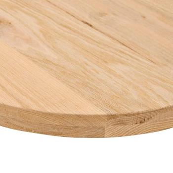 ARDEBO.de - Tischplatte 120x60x4 cm Massivholz Eiche Oval