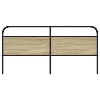 Kopfteil Sonoma-Eiche 180 cm Stahl und Holzwerkstoff