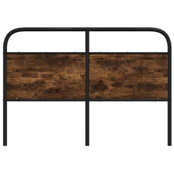 Kopfteil Räuchereiche 120 cm Stahl und Holzwerkstoff