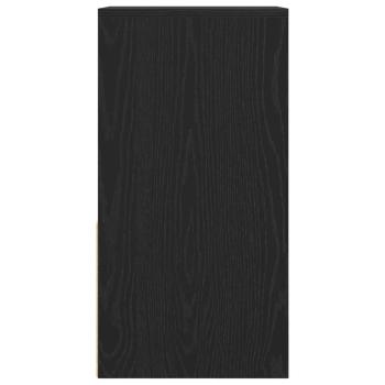 Nachttische mit Schublade 2 Stk. Schwarz Eichen-Optik