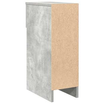 Nachttische mit Schublade 2 Stk. Betongrau 20x36x60 cm