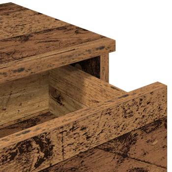 Wandregal mit Schubladen Altholz-Optik 100x37,5x19 cm