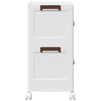 Aufbewahrungsbox mit Rädern Stapelbar 2-stöckig 28 L