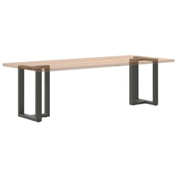 ARDEBO.de - Esstischbeine T-Form 2 Stk. Anthrazit 50x35x(72-73) cm Stahl