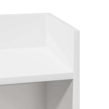 Beistelltische 2 Stk. mit Ablage Weiß 25,5x27x60 cm