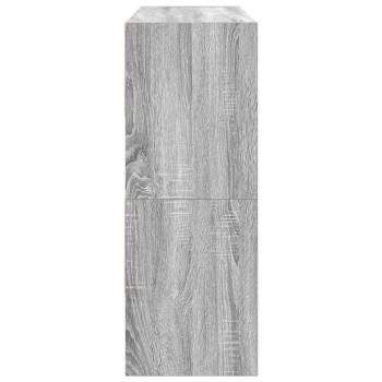 Schuhregale 2 Stk. Stapelbar Grau Sonoma 89,5x30x40 cm