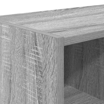 Schuhregale 2 Stk. Stapelbar Grau Sonoma 89,5x30x40 cm