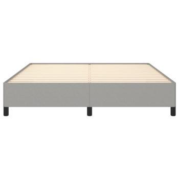 Bettgestell Hellgrau 180x200 cm Stoff