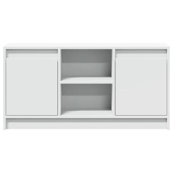 TV-Schrank mit LED-Beleuchtung Weiß 100x34x50 cm Holzwerkstoff
