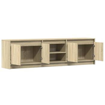 TV-Schrank mit LED-Beleuchtung Sonoma-Eiche 180x34x50 cm