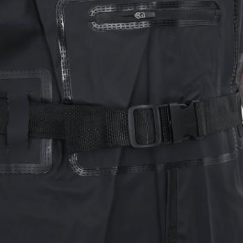 Wathose mit Stiefeln und Gürtel Schwarz Größe 44