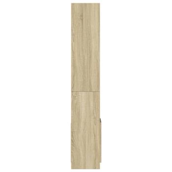 Highboard Sonoma-Eiche 92x33x180 cm Holzwerkstoff